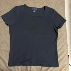 ［ANN TAYLOR ］黒 スクエアネック Tシャツ Sのサムネイル