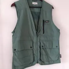 FIRST DOWN オリーブグリーン ベスト　Mサイズ