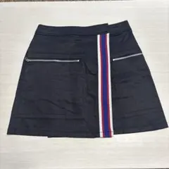 X-girl ブラックミニスカート ストライプ