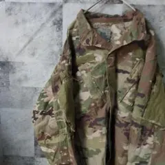 【米軍実物】10s米軍マルチカム迷彩ミリタリージャケット古着緑M 　C18,1a