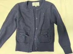 110cm ダークグレー カーディガン