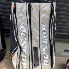 DUNLOP ラケットバッグ 黒/銀