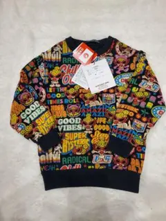 ヒスミニ　総柄トレーナー　90　新品タグ付き