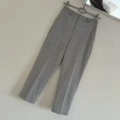 UNIQLO ユニクロ アンクルパンツ グレー チェック スラックス　S