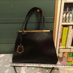 2way ショルダーバッグ ブラック ゴールド金具