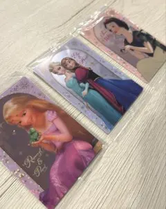 ディズニーカードセット　ラプンツェル アナと雪の女王 白雪姫