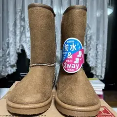 防水 2way ブラウンブーツ (キッズ)18cm