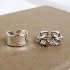 シルバー925 メキシカン インディアン ヴィンテージリング アンティーク2点