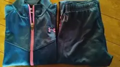 Under Armour ジャージ上下セット YMD ネイビー/ピンク