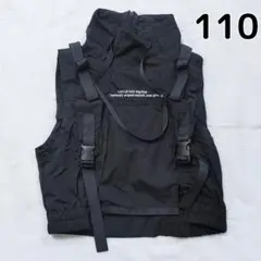 キッズ ベスト ダンス 110 黒 ブラック ストリート ヒップホップ