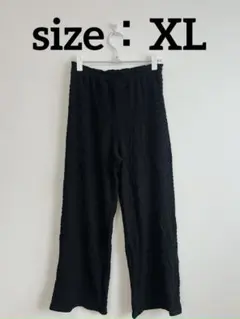 ブラックワイドパンツ XL