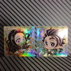 鬼滅の刃 ディフォルメシールウエハース5 　5-28 5-29 極レア 2枚