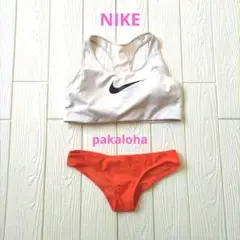 .*.様 Nike スポーツ用水着 ビキニ ベージュ/オレンジ