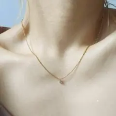 【ジルコン】ball chain necklace R4N001のサムネイル