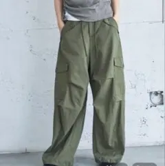 23SS TICCA ティッカ カーゴパンツ ワークパンツ カーキ 洗える - メルカリ