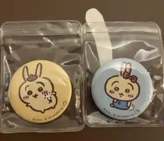 【2点セット】サンリオ×ちいかわコラボ うさぎ缶バッジ