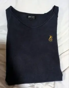 BEAMS ネイビー L ニットセーターホルン刺繍入り
