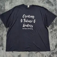 GILDAN Tシャツ 3XL ダークネイビー 英字 メッセージプリント 古着のサムネイル