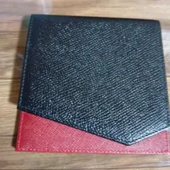 C two Ｑ２つ折り財布 ワインレッド