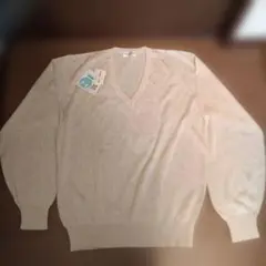 新品タグ付きMunsingwear 　GrandSlamVネック セーター 麻混