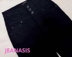 JEANASIS ブラックスキニーデニム ハイウエスト
