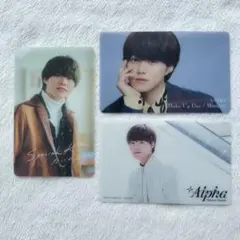 セール 新品☆ 大橋和也 なにわ男子 クリアカード 3枚セット クリアソロカード