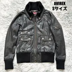 AVIREX アビレックス レディース ラムレザー シングルライダースジャケット AVIREX レザージャケット ライダース 「直営店限定」DOUBLE