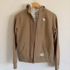 abercrombie kids フード付きパーカー 13/14 ベージュ