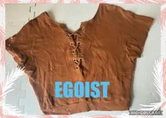 EGOIST Tシャツ 半袖Tシャツ カットソー トップス クロップド