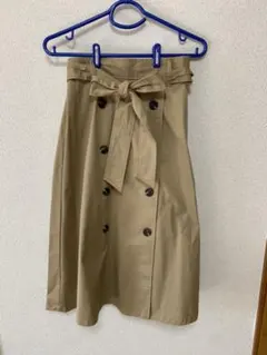 ロングスカート フレアスカート トレンチスカート　美品