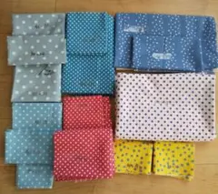 はぎれ　ドット柄生地　色んなサイズセット　⑳