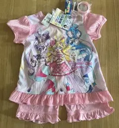キミとアイドルプリキュア 120㎝　光るパジャマ　半袖　光る勇気リングのサムネイル