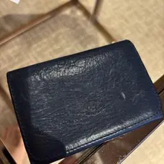 ネイビー レザー 名刺入れ