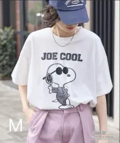 PEANUTS スヌーピー　JOECOOL 別注オーバーサイズ刺繍半袖Tシャツ②のサムネイル