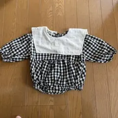 anggo.bebe チェック柄ロンパース 12m