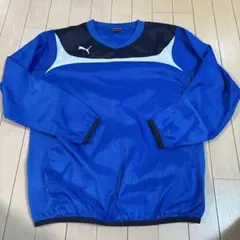 美品Puma ピステ・ウィンドブレーカー 青　160サイズ　画像6のみ訳あり