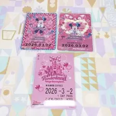 ディズニー リゾートライン　フリーきっぷ ミニー＠ファンダーランド