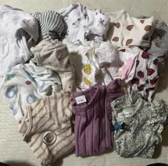 50-60肌着　ロンパース　女の子　13枚セット