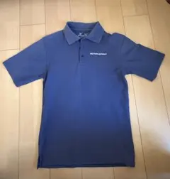 ポロシャツ刺繍ロゴ ネイビー メンズ