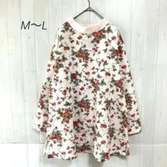 KASSEL　長袖トレーナー　イチゴ柄　M～L　日本製　裏地フリース素材