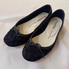 【希少⭐︎】レペット ミナペルホネン サンドリオン バレエシューズ 35 ブラック dop サンドリオン - minä perhonen