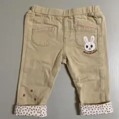 ミキハウス　うさこ　パンツ　80サイズ ベージュ