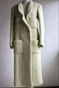 シャネル　シルク　ロングトレンチコート　オーバーサイズ　金ボタン　ヴィンテージ シャネル シルク ロングトレンチコート オーバーサイズ 金ボタン