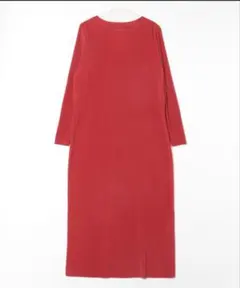 wee9sデイリーデイリースーパーストレッチクルーネックプリーツワンピース