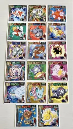 ポケモン 最強シール列伝　17枚セット