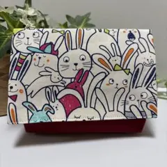 ハンドメイド移動ポケット(マチあり)☆女の子　スイーツ 1275＊移動ポケット＊アンモニャイト 猫 スイーツ＊女の子