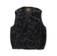 【CALEE】NYLON RIP FLEECE WAIST COAT