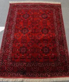 アフガニスタン手織り絨毯 カールモハメディ ペルシャ絨毯 121×83cm【アフガニスタン手織り絨毯 カールモハメディ