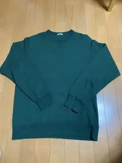 スウェット　無地　ダークグリーン