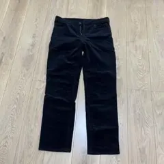 コーデュロイ ストレートパンツ M 黒